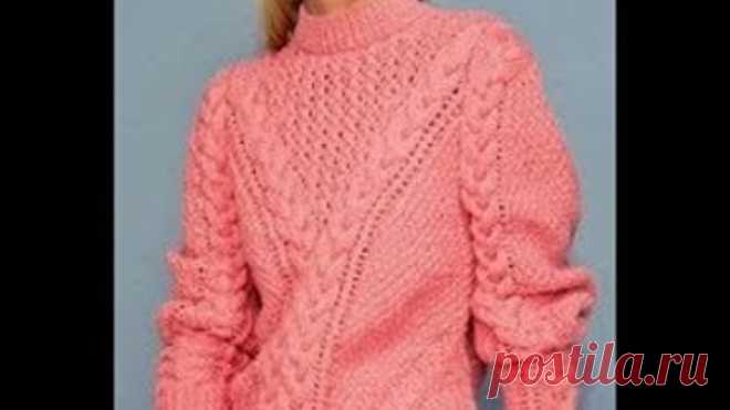 Пуловер Спицами, 46-48 размер - 2019 / Pullover Knitting needles 46-48 size