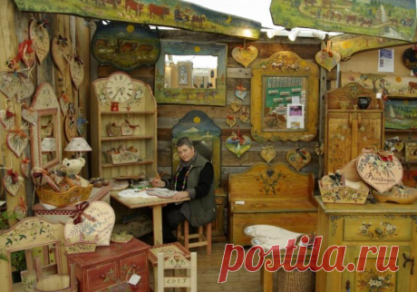 Роспись мебели от Mireille Bévillard