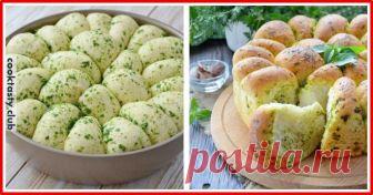 Домашний хлеб с чесноком Ингредиенты: Мука — 500 г, сыворотка или тёплой воды — 300 мл, 20 г прессованных дрожжей, сахар — 1 ч. л., соль — 0,5 ч., растительное масла — 50 мл. Приготовление: Опара: смешать 200 г муки (из общего количества) с дрожжами, сахаром и сывороткой. Накрыть и оставить минут на 30-40. Тесто: к опаре добавить соль, …