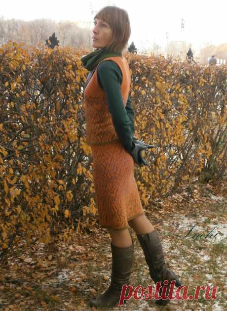 Color knitting Inchi: Осенний блюз