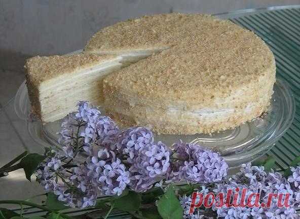 Сметанный торт

Это простое, но в то же время очень вкусное лакомство. Подходит для повседневного чаепития. При желании вы можете украсить торт тертым шоколадом, свежими ягодами и фруктами, взбитыми сливками, сгущенкой или зефиром - каждый раз он будет выглядеть по-новому и иметь неповторимый вкус.

Ингредиенты:

сметаны — 1 Стакан (плюс 1 стакан в крем)
муки — 3 Стакан
сахара — 3/4 Стакан (плюс 1/2 стакана в крем)
соды — 1/4 Чайная ложка
соли — 1/4 Чайная ложка
ванильного...