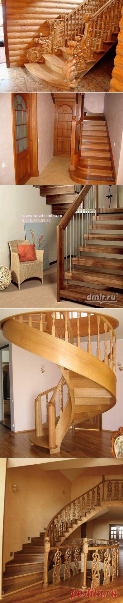 Красивые деревянные лестницы. | ВСЁ ДЛЯ ДОМА