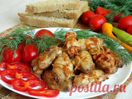 Куриные крылышки в чесночно-луковом маринаде - Простые рецепты Овкусе.ру