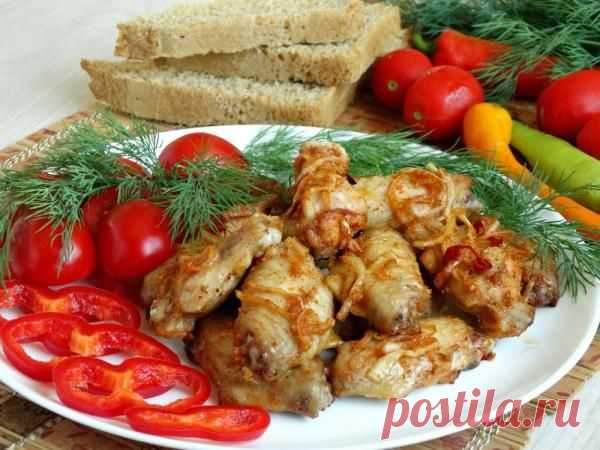 Куриные крылышки в чесночно-луковом маринаде - Простые рецепты Овкусе.ру
