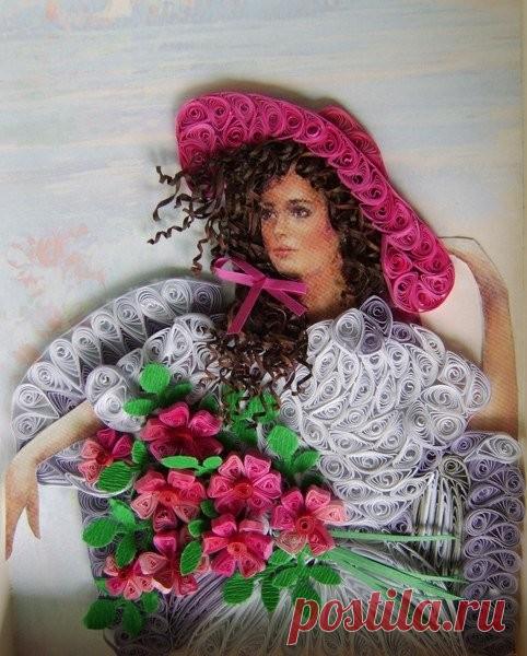 Квилинг. Работы Евгении Евсеевой.