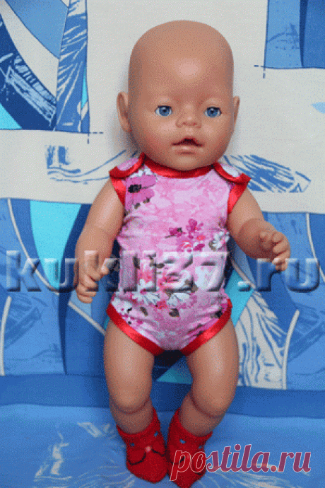 Сшить летний комбинезон для куклы Baby Born | Одежда для куклы