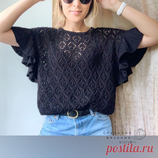 Топ с рюшами.