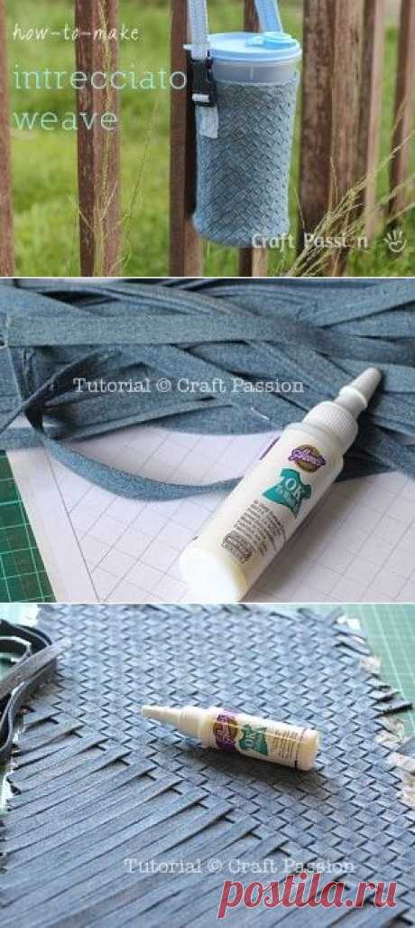 Чехол для термоса из старых джинсов. Мастер-класс. |