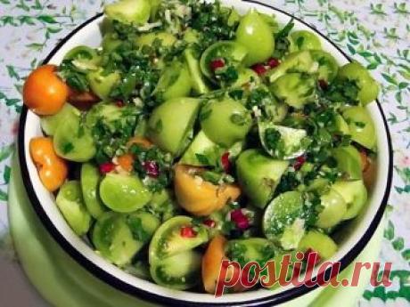 Маринованные зеленые помидоры — вкуснейшая овощная закуска!

Осенью на рынке можно увидеть в продаже зеленые помидоры. Никогда их раньше не покупала, думала: ну что может быть вкусного в зеленых помидорах. Но однажды решилась… А когда приготовила – моему изумлению не было предела. Это такая вкуснятина! Ну вкуснейшая овощная закуска! Не оторваться просто.

Очень рекомендую этот потрясающий и простой рецепт. Также рекомендую другую овощную закуску из баклажан в аджике и гриб...