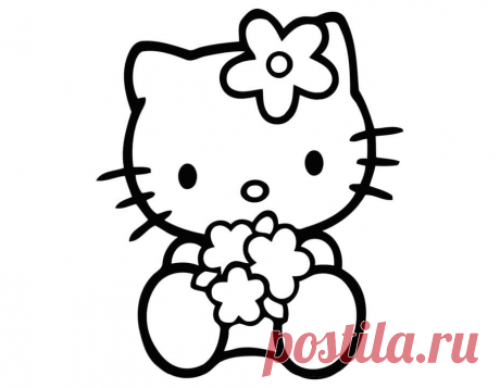 Раскраски Хелло Китти (Hello Kitty) - Распечатать бесплатно