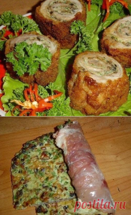Оригинальная закуска "Пенечки" с мясом и грибами | My Milady