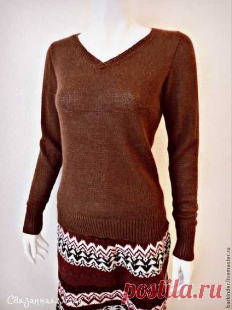 Вязаный пуловер из ангоры &quot; Тоффи&quot; - кофточка,женская кофточка,вязаная кофта