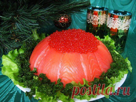 Рыбный закусочный торт «Рыбацкая удача».