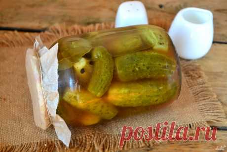 Маринованные огурцы в литровых банках - пошаговый рецепт с фото на Повар.ру
