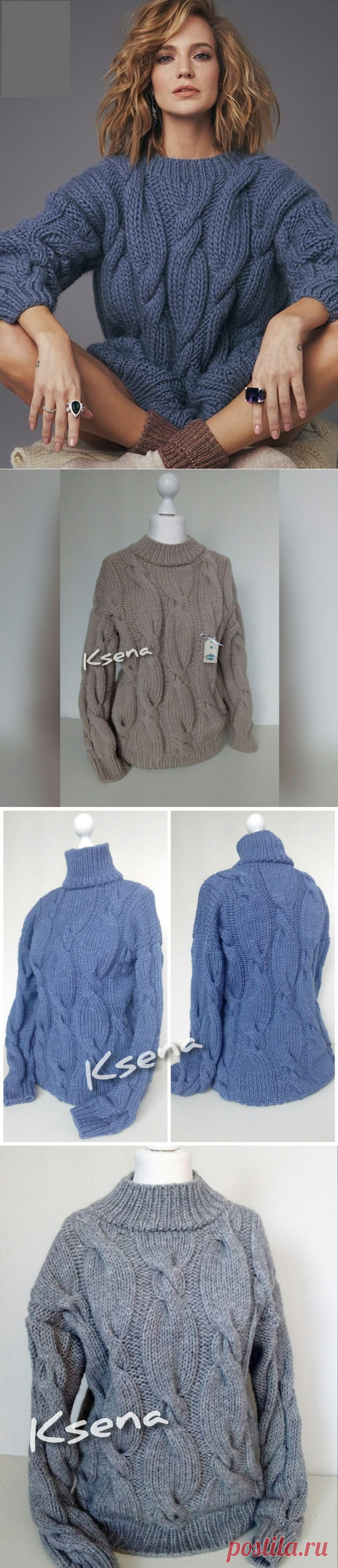 Knit sweater women Cable knit jumper Hand knitted aran sweater | Etsy