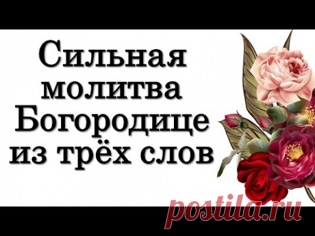 Каждый должен прочитать хотя бы раз в жизни! Молитва Богородице из трёх слов • Эзотерика для Тебя
