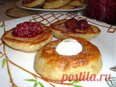 Пышные и вкусные оладьи на кефире, без дрожжей