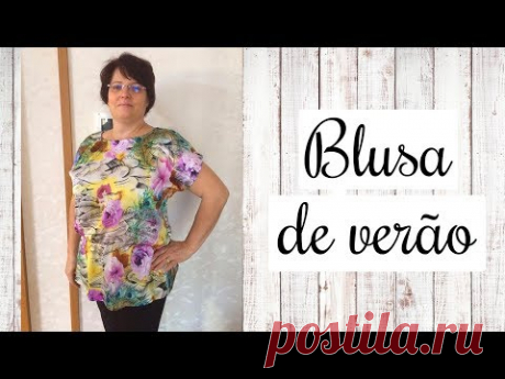 Blusa de verão SUPER FÁCIL
