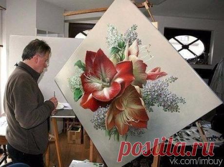 Цветы в картинах бельгийского художника Pieter Wagemans
