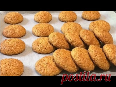 Вкуснее чем в магазине. ОВСЯНОЕ ПЕЧЕНЬЕ с орехами./Oatmeal cookies