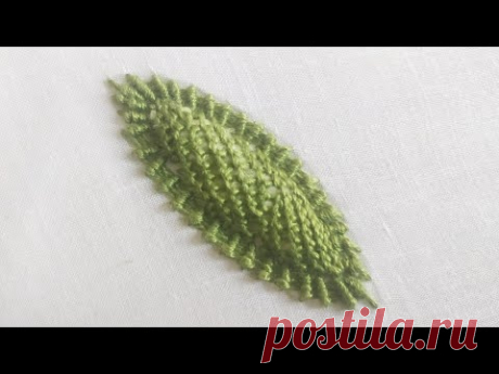 New Leaf Design (Hand Embroidery Work)