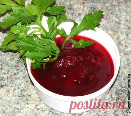 Клюквенный соус — рецепт - Онлайн-меню - рецепты с фото