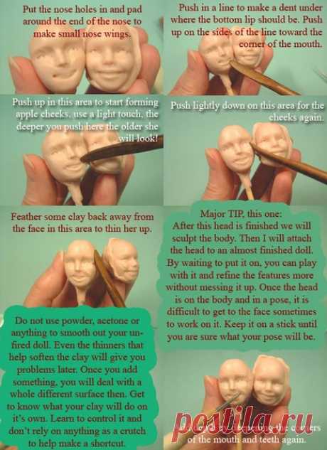ПРОЦЕСС ЛЕПКИ КУКЛЫ ИЗ ПОЛИМЕРНОЙ ГЛИНЫ | 19 фотографий