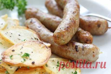Домашние колбаски с сыром и грибами в мультиварке
