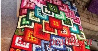3D crochet blanket pattern with step by step  Hello crocheteras girls, everything is fine with you ... Today I am here in this web site pattern shop to present to you this beautiful bla...