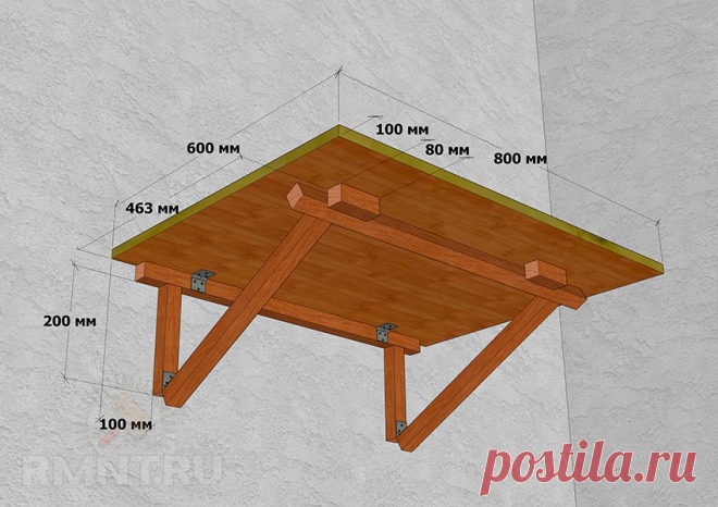 Складной столик на балкон своими руками — Сделай сам, идеи для творчества - DIY Ideas