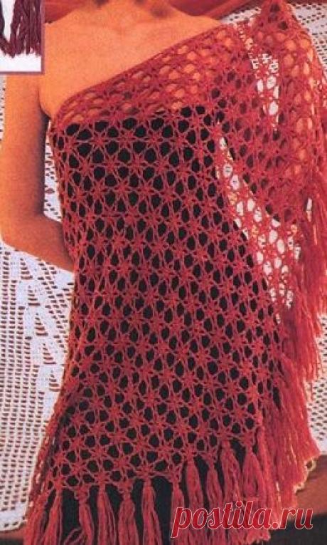 Вязаная шаль