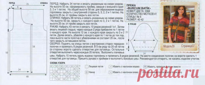 Вяжем, Вяжем, Вяжем (Вязание)!!! Кофта, спицы.