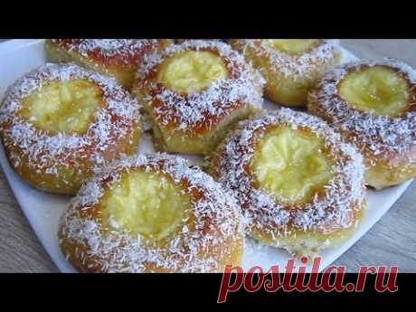 Булочки с Кремом и Лимонной глазурью/  Scones with Cream and Lemon Icing