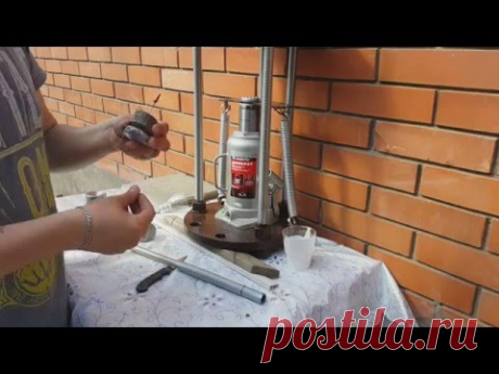 Прессовка брекетиков жмыха (макухи) и самодельная донная снасть