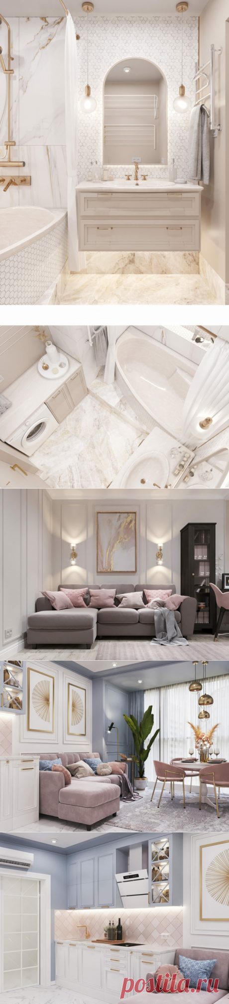 Мягкое очарование пастельных цветов. Шикарный интерьер квартиры для семьи с ребенком | DECOrry | Яндекс Дзен