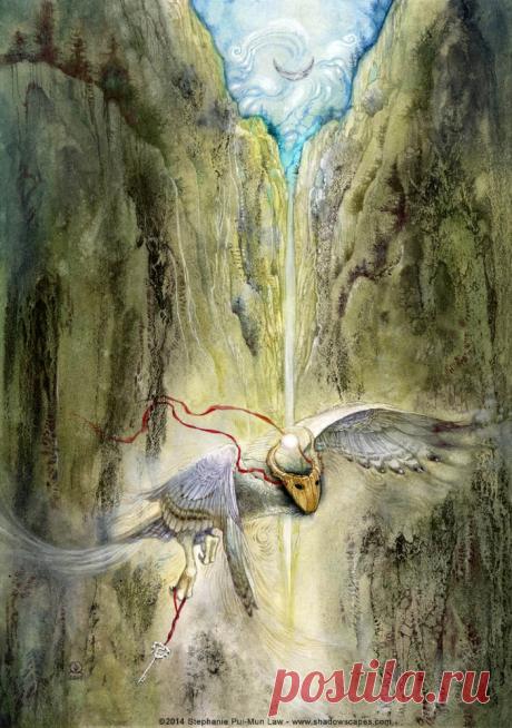 Магия, легенды и сказочные миры в акварелях Стефани Лоу