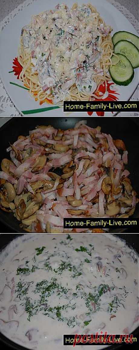 Кулинарные рецепты Спагетти под грибным соусом &amp;raquo; Кулинарные рецепты