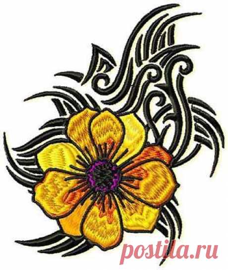 TATTOO FLOWERS 10 MACHINE EMBROIDERY DESIGNS CD 3 SIZES | eBay
