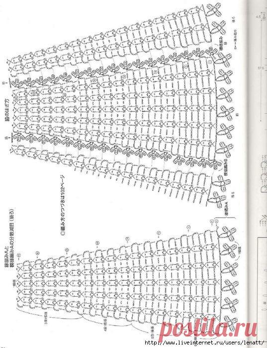 Подборка схем для вязаных юбок Конкурс 