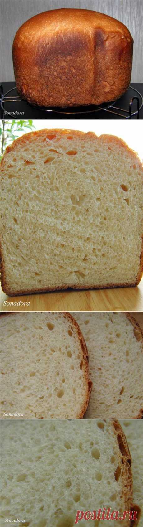 Хлеб пшеничный с творогом и мёдом (хлебопечка).