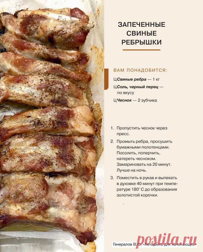 Запеченные свиные ребрышки