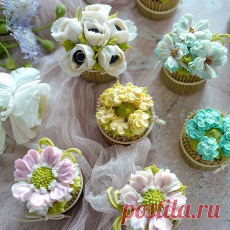 Цветы, которые наверняка захочется съесть первыми Такие украшения для торта станут изюминкой всего десерта