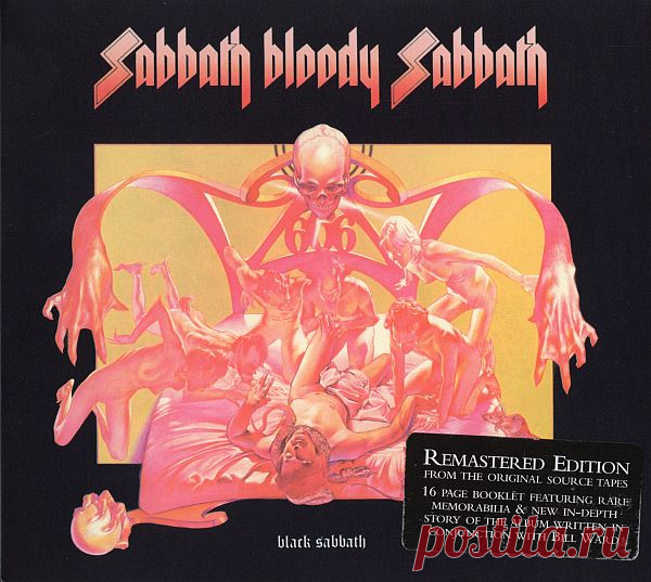 Black Sabbath - Sabbath Bloody Sabbath (1973) (Remastered Edition) FLAC Sabbath Bloody Sabbath — пятый студийный альбом английской хеви-метал-группы Black Sabbath, выпущенный 1 декабря 1973 года и ознаменовавший переход группы к усложнённым аранжировкам, насыщенным синтезаторным звучанием, более характерным для прогрессивного рока. Участие в записи пластинки принял Рик