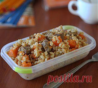 Перловка с тыквой и свининой, второе блюдо. Пошаговый рецепт с фото на Gastronom.ru
