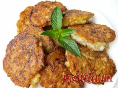 Кабачковые оладьи с фаршем | Вкусные рецепты