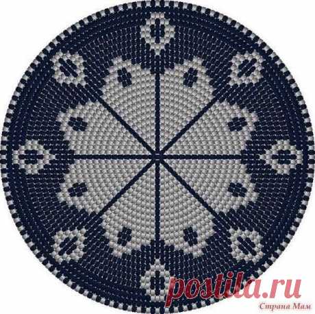 Круглые схемы для жаккарда крючком