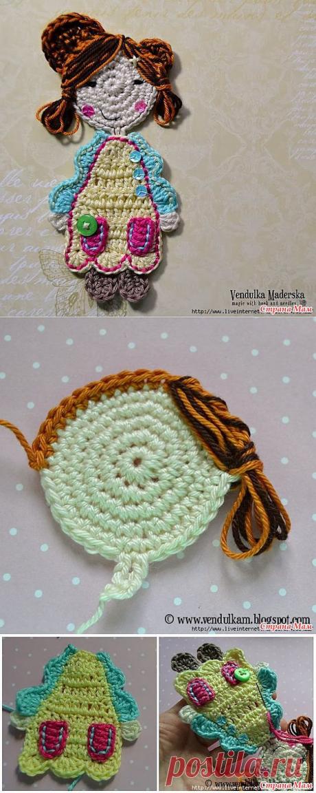 Sweet girl applique от Vendulka Maderska. Мастер-класс..