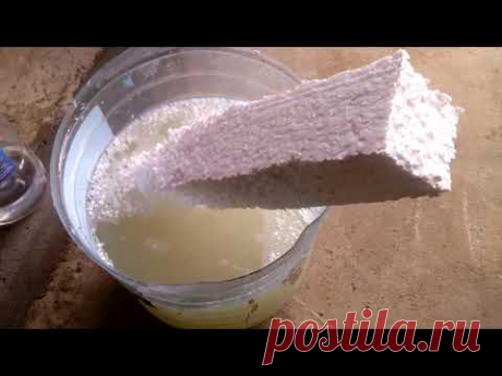 Краска из пенопласта где можно применять.