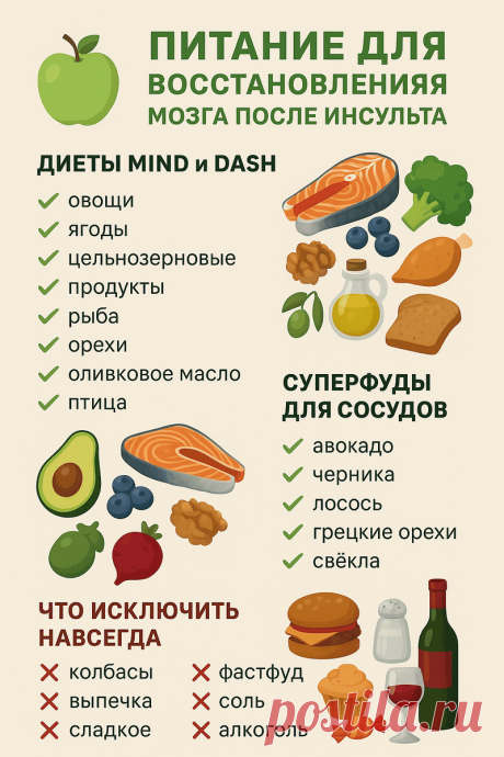 Питание для восстановления мозга после инсульта