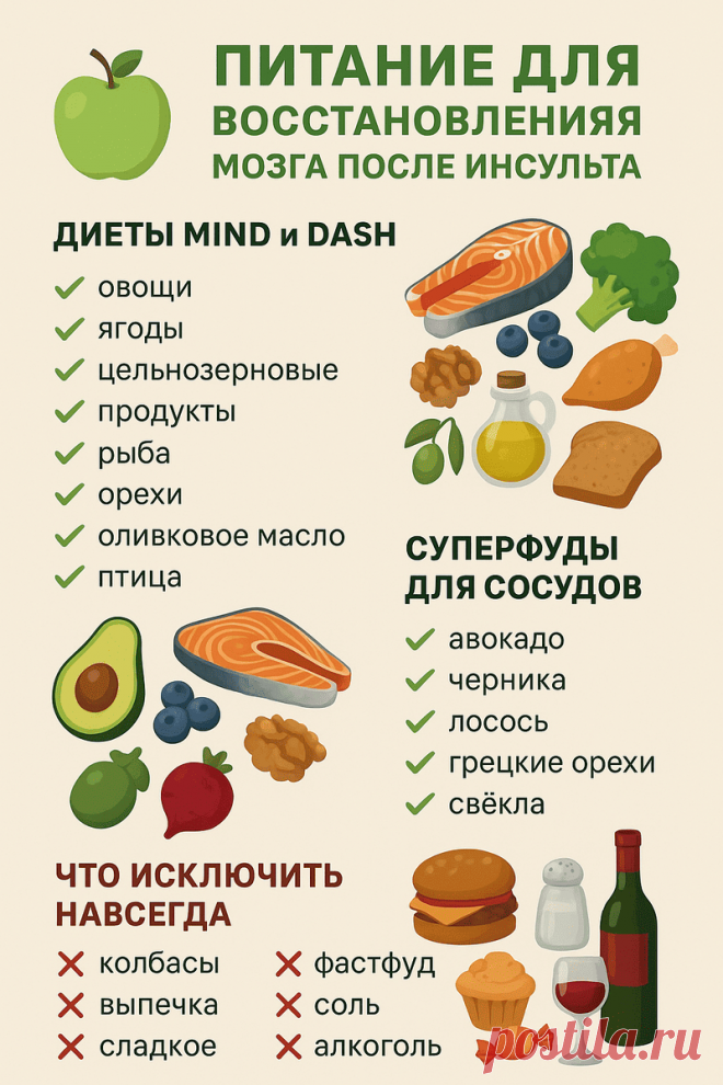 Питание для восстановления мозга после инсульта